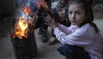 yazidi chileds heated by fire