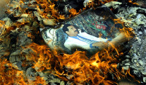 Portrait of Saddam Hussein