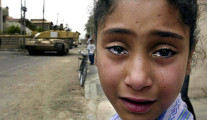 Crying Iraqi girl